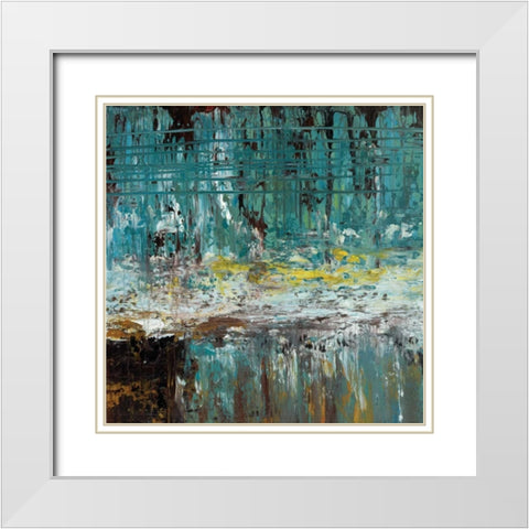 Deep Waters II White Modern Wood Framed Art Print with Double Matting by Roth, Jack