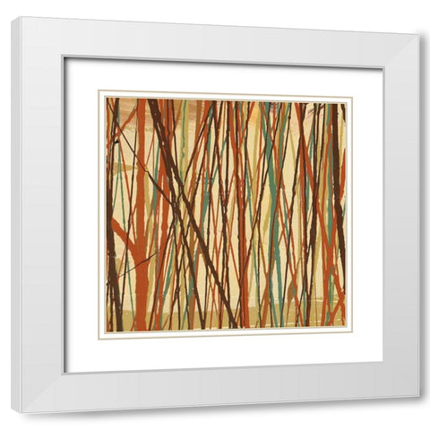 Contempo I White Modern Wood Framed Art Print with Double Matting by Prentice, Susan