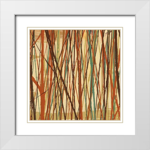 Contempo I White Modern Wood Framed Art Print with Double Matting by Prentice, Susan