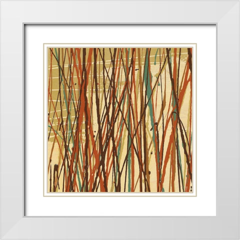 Contempo II White Modern Wood Framed Art Print with Double Matting by Prentice, Susan