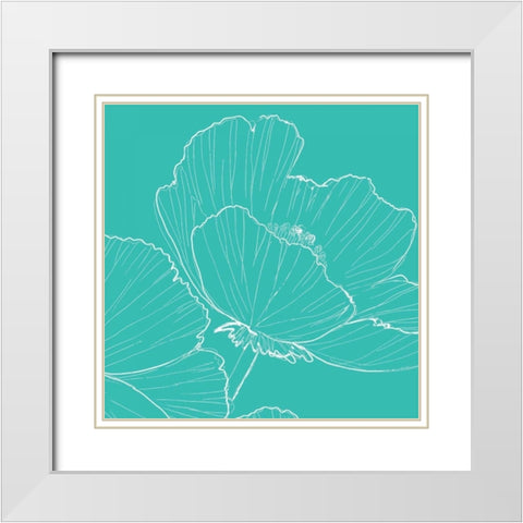 Tribeca Vibe I White Modern Wood Framed Art Print with Double Matting by Peters, Celeste