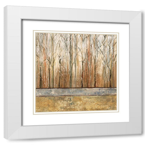 Telluride I White Modern Wood Framed Art Print with Double Matting by King, Michael