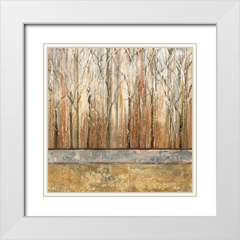 Telluride I White Modern Wood Framed Art Print with Double Matting by King, Michael