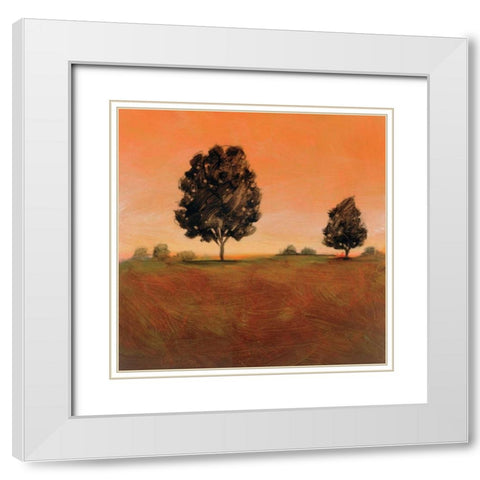 Equinox White Modern Wood Framed Art Print with Double Matting by Harmony, Brett
