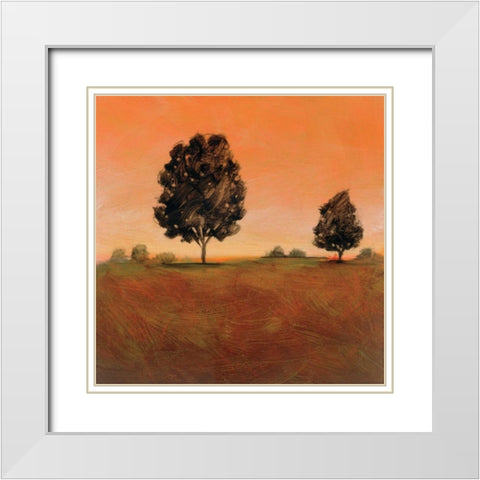 Equinox White Modern Wood Framed Art Print with Double Matting by Harmony, Brett