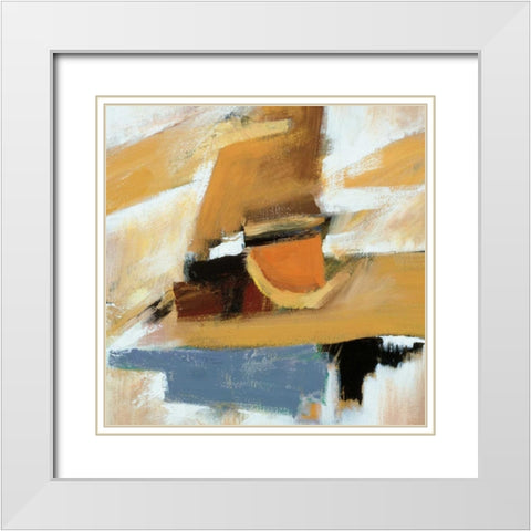 Triumph II White Modern Wood Framed Art Print with Double Matting by Davies, Susan