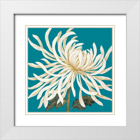 Mums The Word I White Modern Wood Framed Art Print with Double Matting by Nicole, Lily