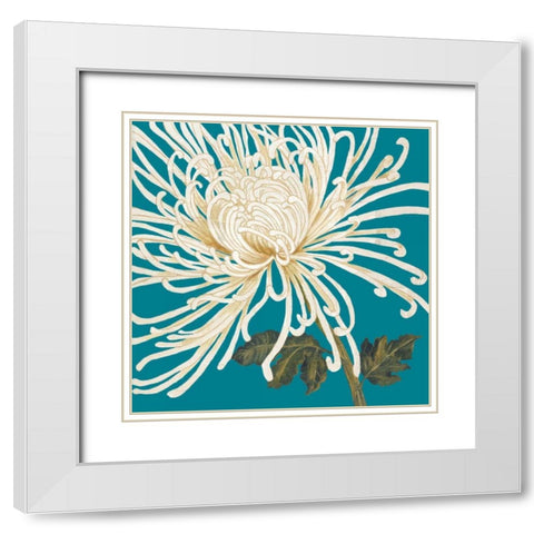 Mums The Word II White Modern Wood Framed Art Print with Double Matting by Nicole, Lily