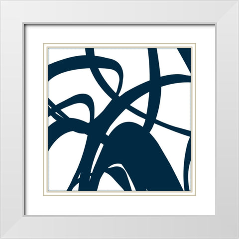 Momentum II White Modern Wood Framed Art Print with Double Matting by Bartlett, Sandra