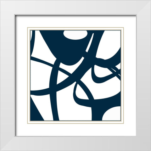 Momentum III White Modern Wood Framed Art Print with Double Matting by Bartlett, Sandra