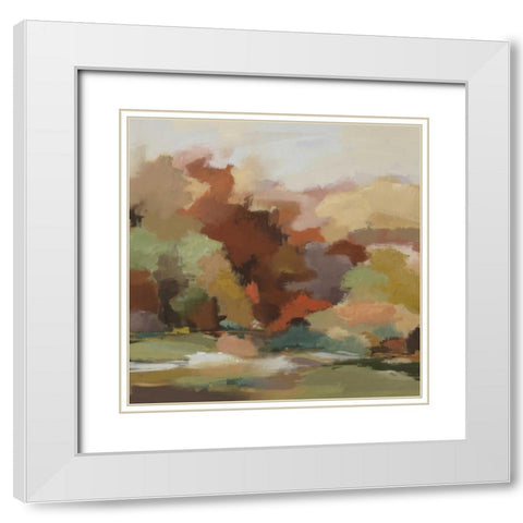 Sparkhill Afternoon White Modern Wood Framed Art Print with Double Matting by Lawrence, David