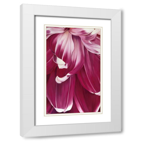 Arti Tulip I White Modern Wood Framed Art Print with Double Matting by Poelstra-Holzhaus, Yvonne