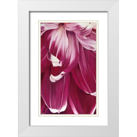 Arti Tulip I White Modern Wood Framed Art Print with Double Matting by Poelstra-Holzhaus, Yvonne