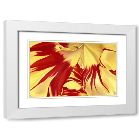 Alone White Modern Wood Framed Art Print with Double Matting by Poelstra-Holzhaus, Yvonne