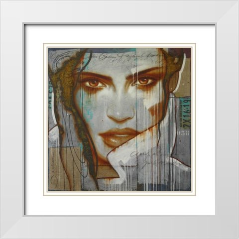 Stormy day in Midtown White Modern Wood Framed Art Print with Double Matting by Jochem, Hans