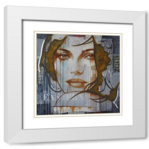 Easton Parkway White Modern Wood Framed Art Print with Double Matting by Jochem, Hans