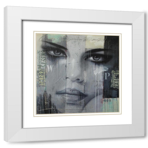 Meeting 5th Ave White Modern Wood Framed Art Print with Double Matting by Jochem, Hans