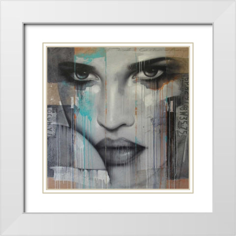From this moment White Modern Wood Framed Art Print with Double Matting by Jochem, Hans