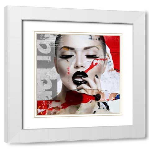 Absolutely beautiful I White Modern Wood Framed Art Print with Double Matting by Bakker, Jochem
