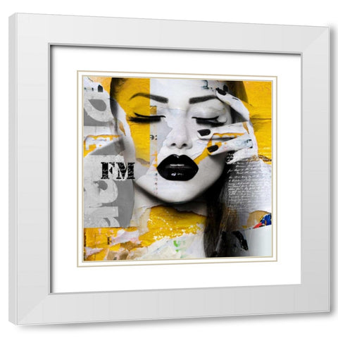 Absolutely beautiful II White Modern Wood Framed Art Print with Double Matting by Bakker, Jochem