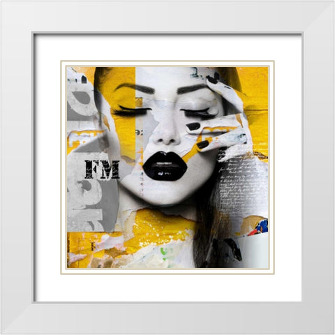 Absolutely beautiful II White Modern Wood Framed Art Print with Double Matting by Bakker, Jochem