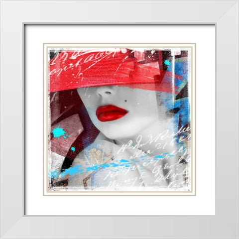 Glamorous IIII White Modern Wood Framed Art Print with Double Matting by Bakker, Jochem