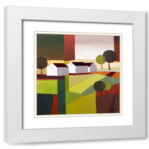 Hamlet V White Modern Wood Framed Art Print with Double Matting by Paus, Hans