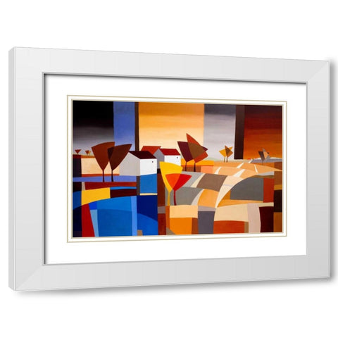 Hamlet III White Modern Wood Framed Art Print with Double Matting by Paus, Hans