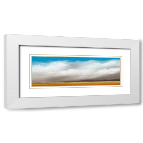 Clouds III White Modern Wood Framed Art Print with Double Matting by Paus, Hans