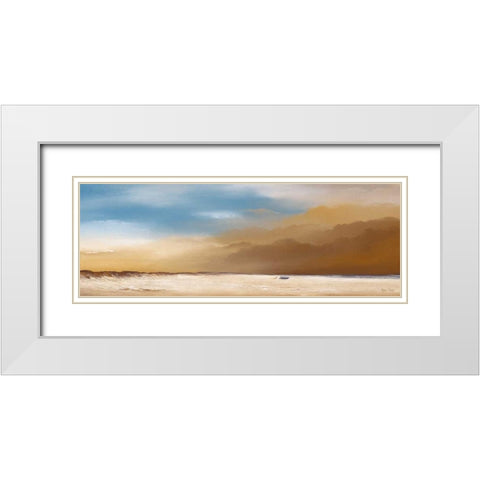 Clouds IV White Modern Wood Framed Art Print with Double Matting by Paus, Hans