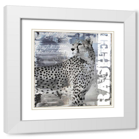 Rashed II White Modern Wood Framed Art Print with Double Matting by Baker, Micha