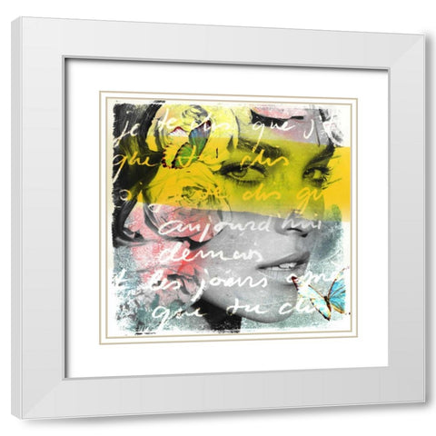 Join me White Modern Wood Framed Art Print with Double Matting by Baker, Micha