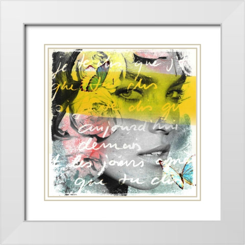 Join me White Modern Wood Framed Art Print with Double Matting by Baker, Micha