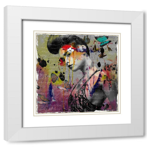 Wait forâ€¦. White Modern Wood Framed Art Print with Double Matting by Baker, Micha