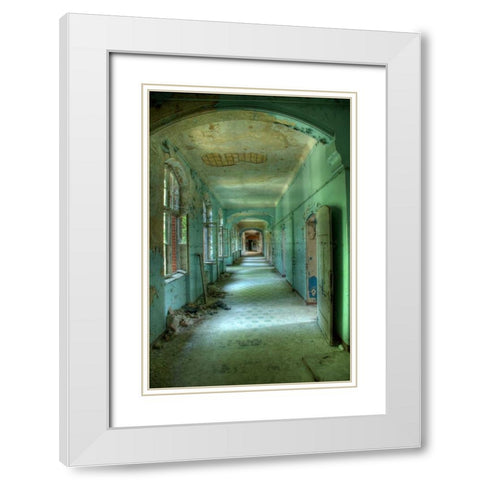 Beelitz White Modern Wood Framed Art Print with Double Matting by Sneeuw, Ivo