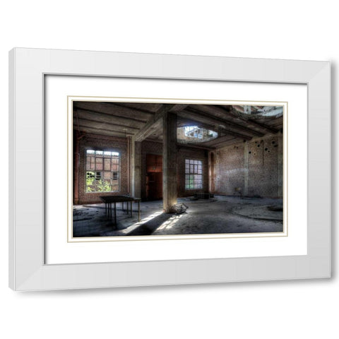 Fylenbosch White Modern Wood Framed Art Print with Double Matting by Sneeuw, Ivo