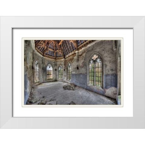 Chateau Hogemeyer White Modern Wood Framed Art Print with Double Matting by Sneeuw, Ivo