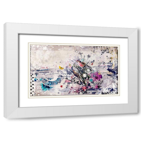 Bigger better White Modern Wood Framed Art Print with Double Matting by Albers, Teis