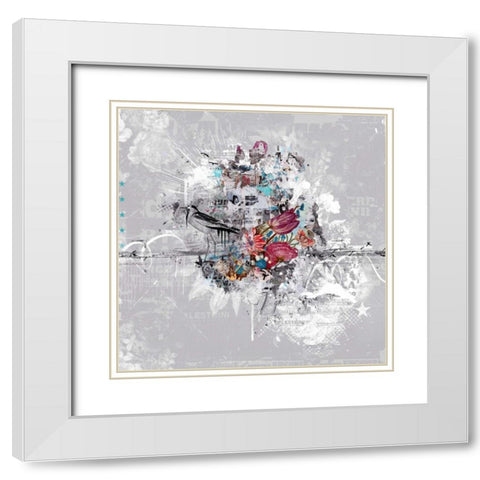 Highway Dust White Modern Wood Framed Art Print with Double Matting by Albers, Teis