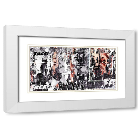 Free White Modern Wood Framed Art Print with Double Matting by Albers, Teis