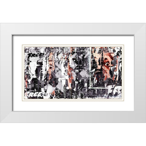 Free White Modern Wood Framed Art Print with Double Matting by Albers, Teis