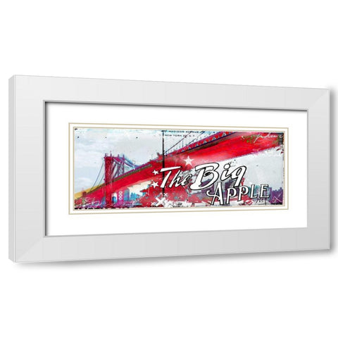 the Big Apple White Modern Wood Framed Art Print with Double Matting by Albers, Teis