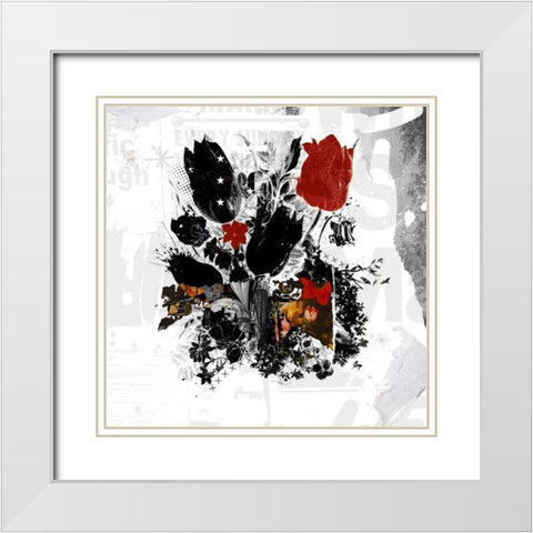 Ensemble White Modern Wood Framed Art Print with Double Matting by Albers, Teis