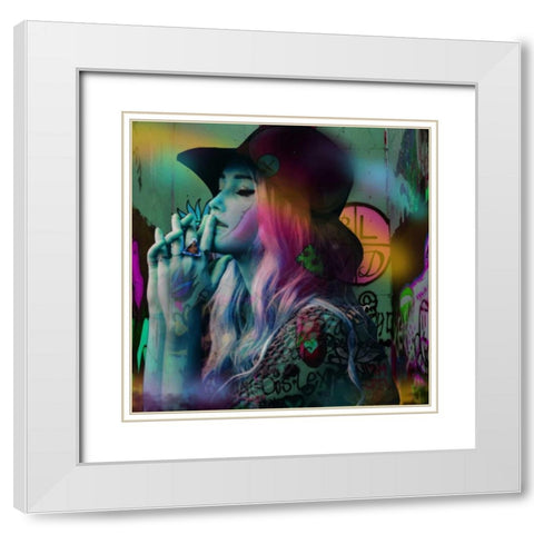 Charlie White Modern Wood Framed Art Print with Double Matting by de Haas, Mascha