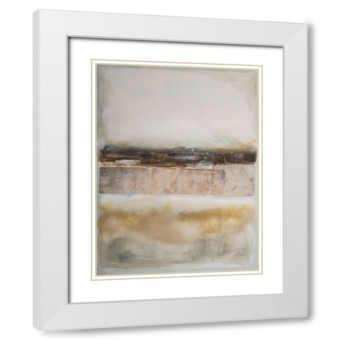 Land of Abstracts II White Modern Wood Framed Art Print with Double Matting by Simonis, Julia