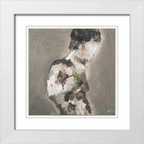 Scupltura I White Modern Wood Framed Art Print with Double Matting by Simonis, Julia