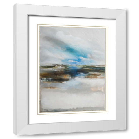 Never ending II White Modern Wood Framed Art Print with Double Matting by Simonis, Julia