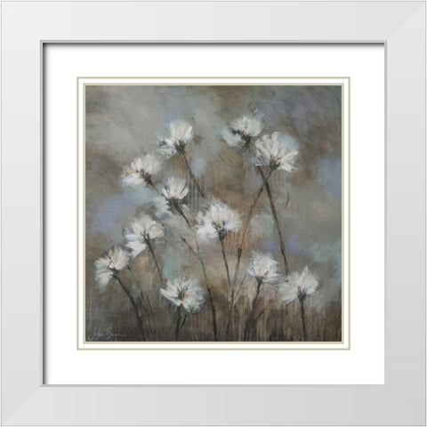 Floriade I White Modern Wood Framed Art Print with Double Matting by Simonis, Julia