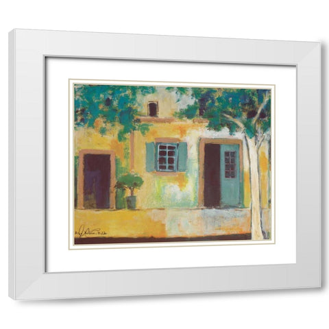 Piazza II White Modern Wood Framed Art Print with Double Matting by Kruse-kolk, Alie