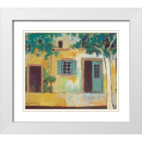 Piazza II White Modern Wood Framed Art Print with Double Matting by Kruse-kolk, Alie